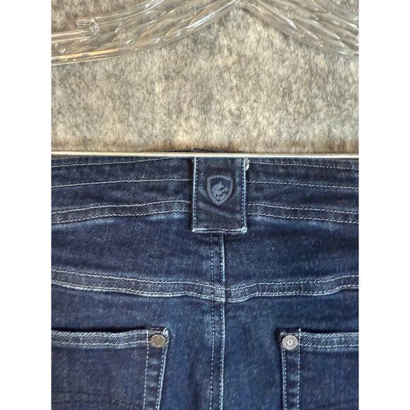 Kuhl Womens Thermik Straight Leg Denim Blue Jeans Style 6255 - Size 8 Short - Picture 4 of 10